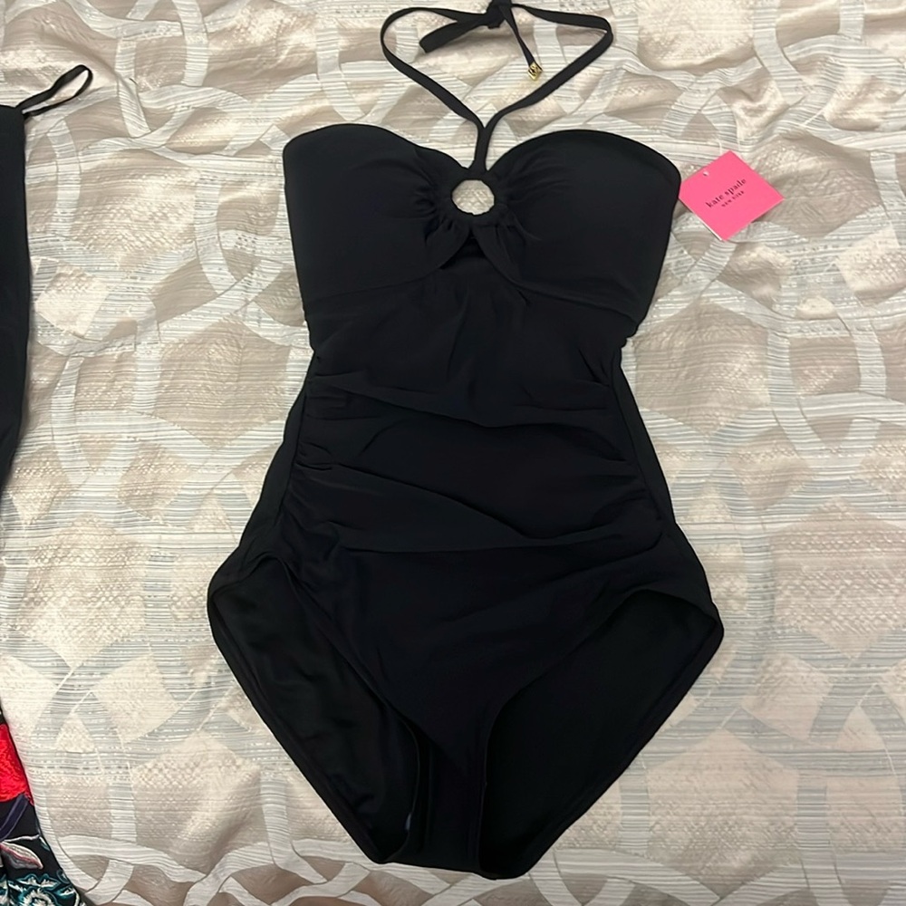 NWT Kate Spade black swimsuit